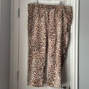 Banana Republic Leopard Drawstring Pants XXL